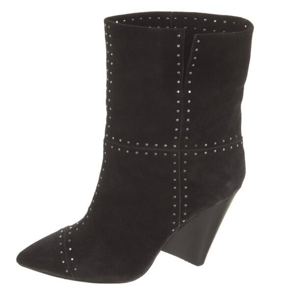 Isabel Marant Suede Studded Booties - Picture 1 of 6